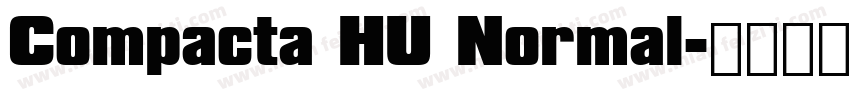 Compacta HU Normal字体转换